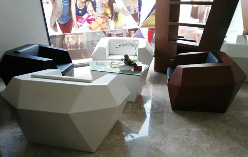 菱形玻璃钢沙发