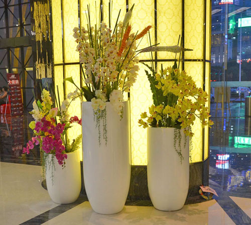 玻璃钢室内装饰花盆