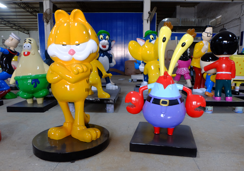 玻璃钢卡通组合雕塑 玻璃钢卡通组合雕塑