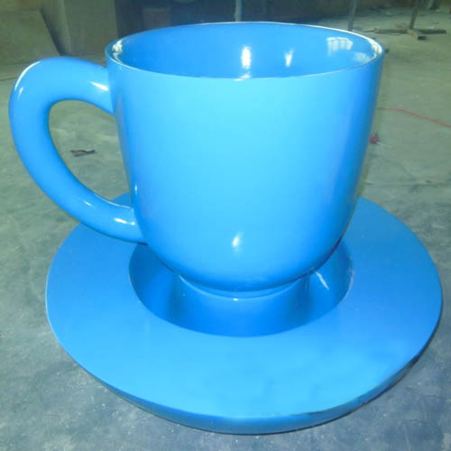 玻璃钢茶杯室内花盆 玻璃钢茶杯室内花盆