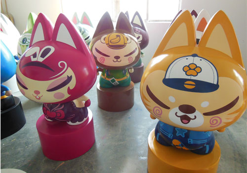 玻璃钢卡通组合雕塑 玻璃钢卡通组合雕塑