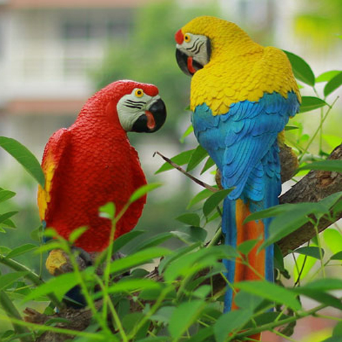 鹦鹉玻璃钢园林雕塑