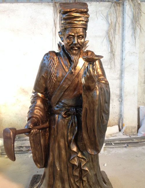 玻璃钢人物雕塑名医华佗