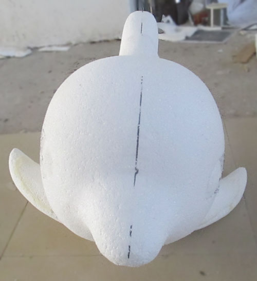 玻璃钢卡通小水鱼雕塑