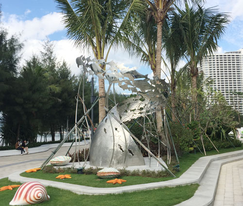 不锈钢鱼群雕塑 不锈钢鱼群雕塑