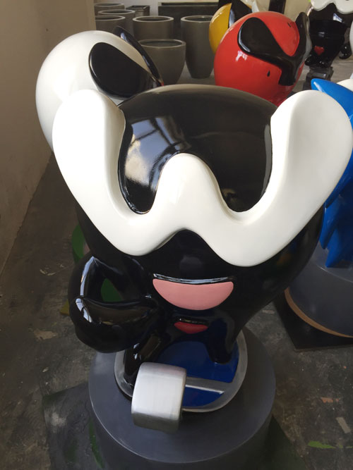 玻璃钢卡通公仔雕塑 玻璃钢卡通公仔雕塑