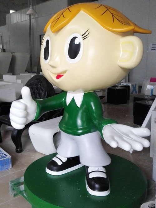 玻璃钢卡通小人雕塑