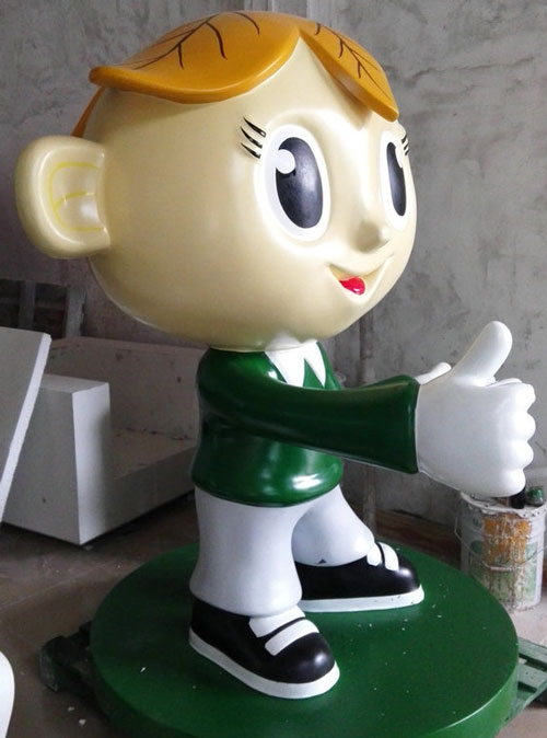 玻璃钢卡通小人雕塑