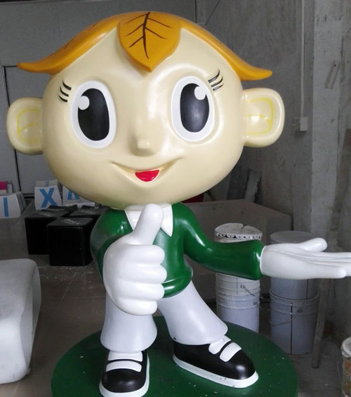 玻璃钢卡通小人雕塑