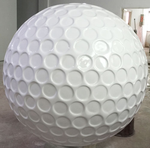 玻璃钢仿真高尔夫球雕塑