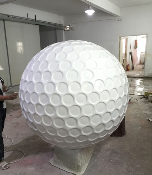 玻璃钢仿真高尔夫球雕塑