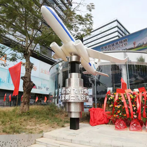 玻璃钢仿真飞机模型雕塑