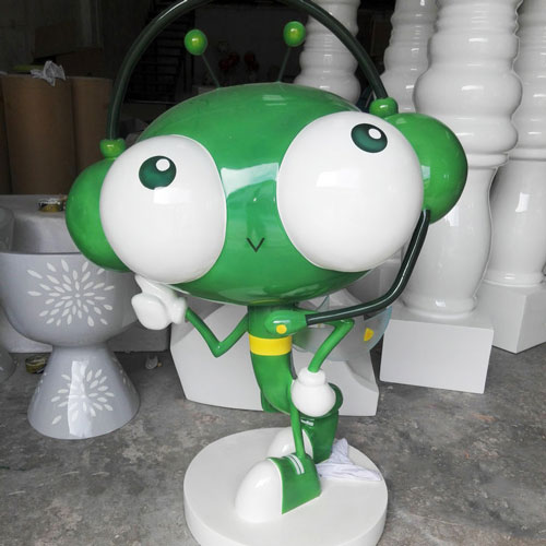 玻璃钢卡通蜻蜓雕塑