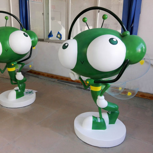 玻璃钢卡通蜻蜓雕塑 玻璃钢卡通蜻蜓雕塑