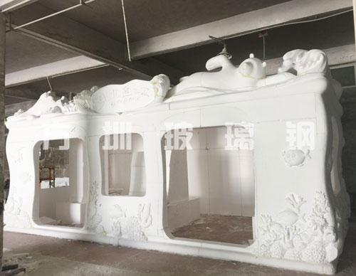 玻璃钢景观售卖亭雕塑毛坯 玻璃钢景观售卖亭雕塑毛坯