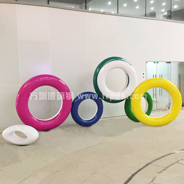 玻璃钢造型雕塑炫彩泡泡 玻璃钢造型雕塑炫彩泡泡