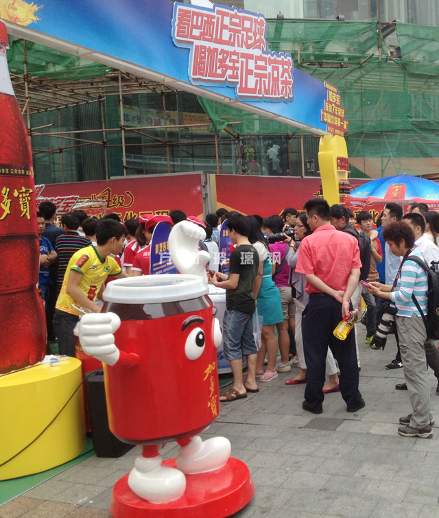 玻璃钢凉茶罐造型雕塑 玻璃钢凉茶罐造型雕塑