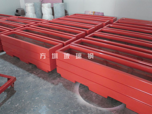 玻璃钢仿木花盆 玻璃钢仿木花盆