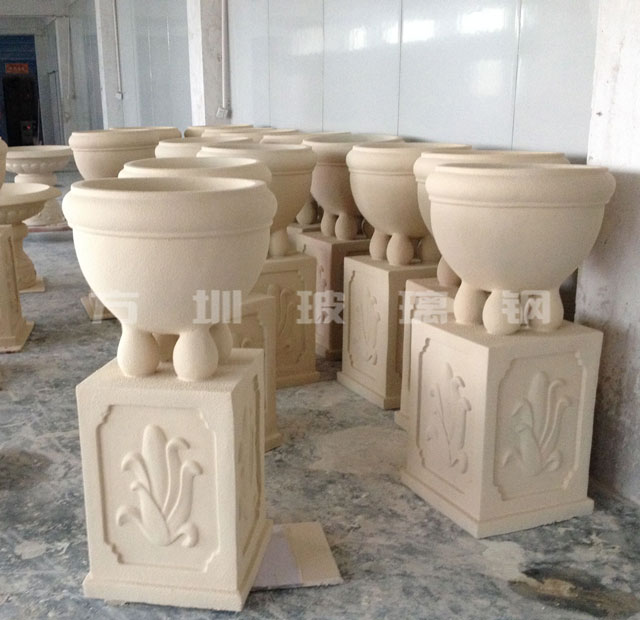 玻璃钢仿砂岩花盆 玻璃钢仿砂岩花盆
