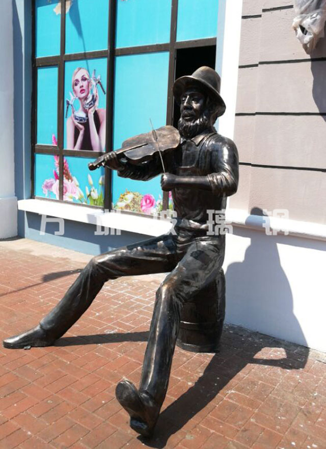 玻璃钢仿铜人物雕塑 玻璃钢仿铜人物雕塑