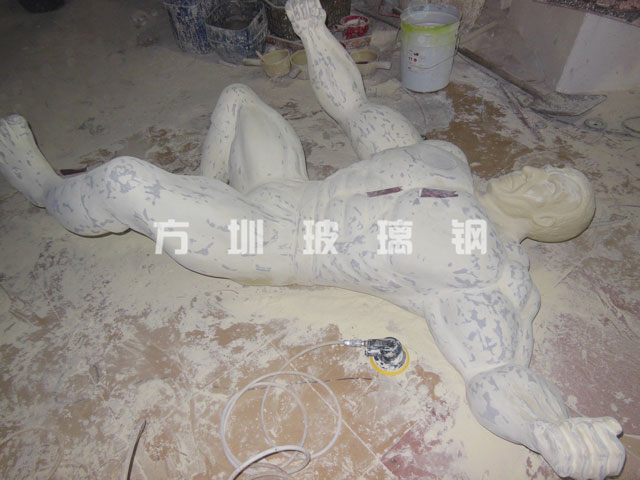 玻璃钢绿色巨人雕塑 玻璃钢绿色巨人雕塑