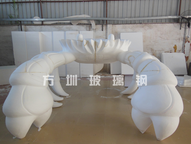 玻璃钢仿真螃蟹雕塑