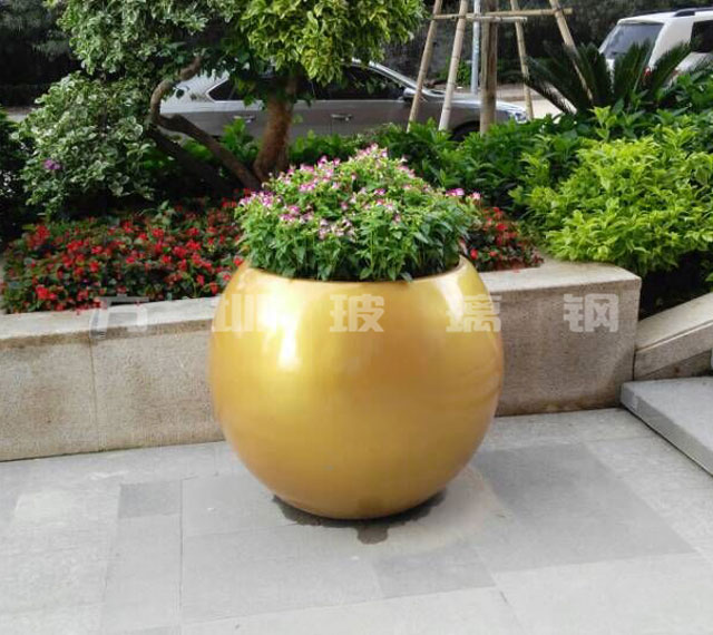 玻璃钢室外花盆 玻璃钢室外花盆
