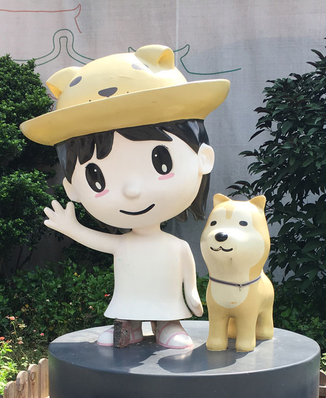 玻璃钢卡通公仔雕塑