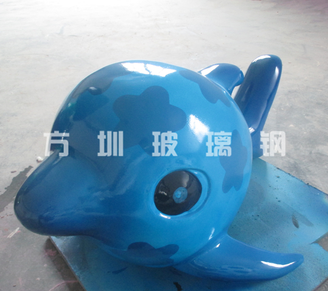玻璃钢小海豚雕塑