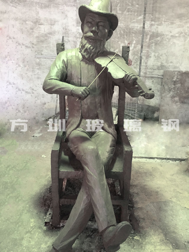 玻璃钢仿铜人物雕塑 玻璃钢仿铜人物雕塑