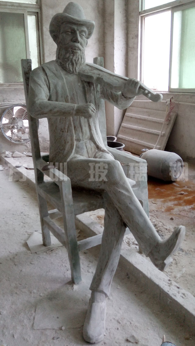 玻璃钢仿铜人物雕塑 玻璃钢仿铜人物雕塑