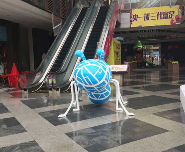 玻璃钢卡通蚂蚁雕塑