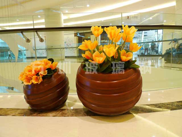 玻璃钢圆形组合花盆 玻璃钢圆形组合花盆