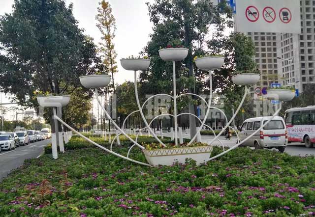 玻璃钢绿化花盆 玻璃钢绿化花盆