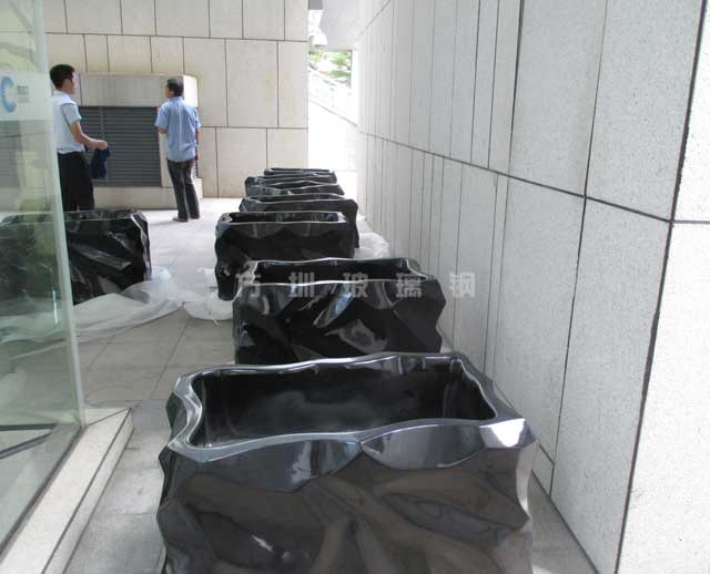 玻璃钢创意室内花盆 玻璃钢创意室内花盆