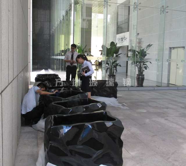 玻璃钢创意室内花盆 玻璃钢创意室内花盆