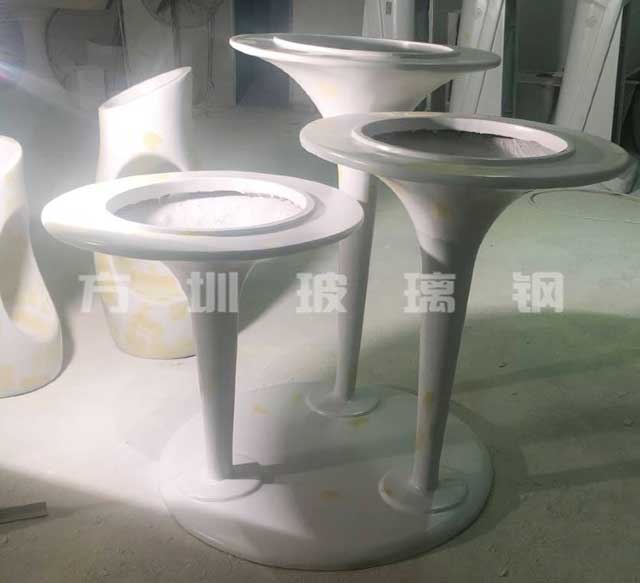 玻璃钢喇叭形花盆 玻璃钢喇叭形花盆