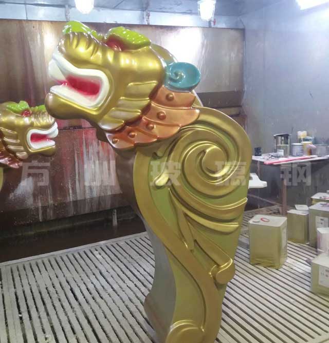 玻璃钢龙虎头雕塑 玻璃钢龙虎头雕塑