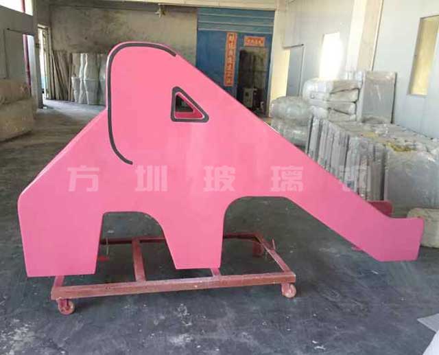 玻璃钢大象滑滑梯雕塑