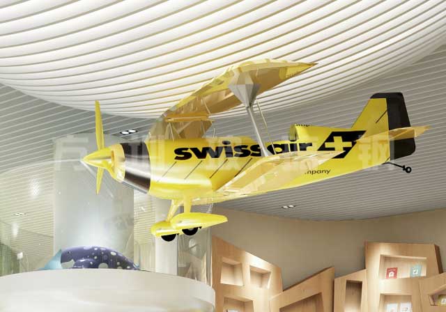 玻璃钢飞机模型雕塑 玻璃钢飞机模型雕塑