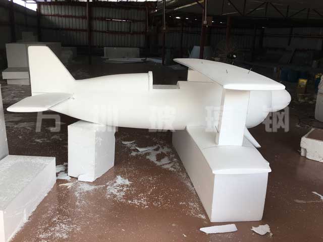 玻璃钢飞机模型雕塑 玻璃钢飞机模型雕塑