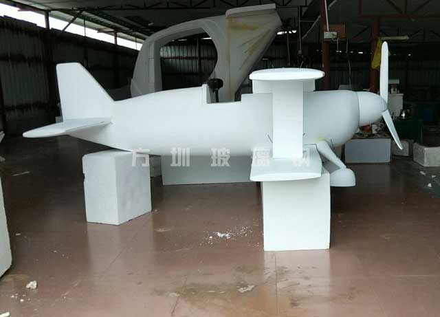 玻璃钢飞机模型雕塑