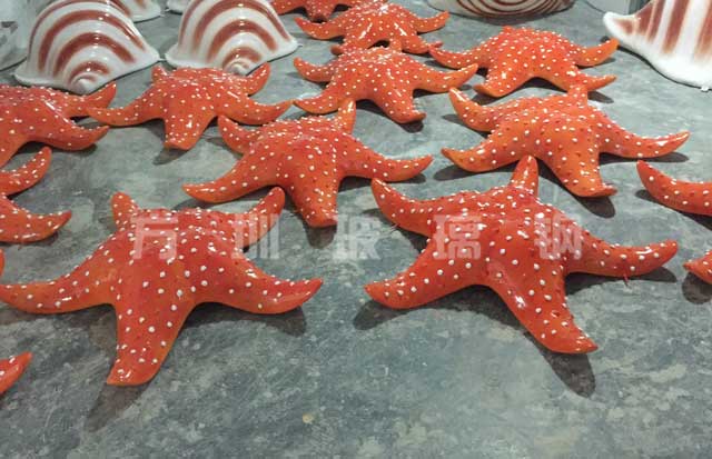 玻璃钢海星雕塑