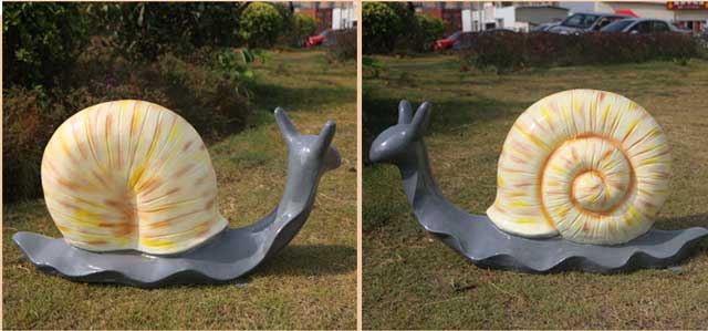 玻璃钢仿真蜗牛雕塑
