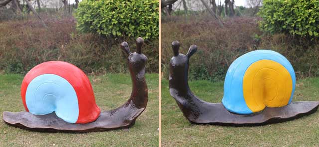 玻璃钢仿真蜗牛雕塑