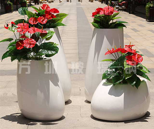 玻璃钢景观组合花盆 玻璃钢景观组合花盆