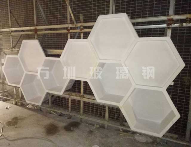 玻璃钢六角造型装饰