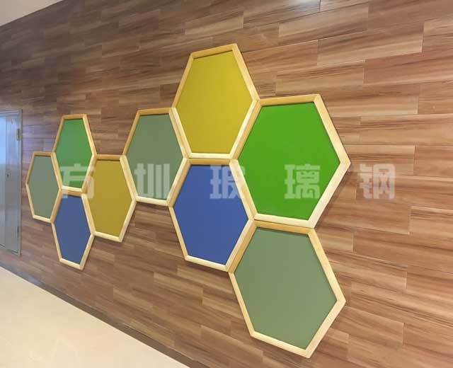 玻璃钢六边形造型雕塑 玻璃钢六边形造型雕塑