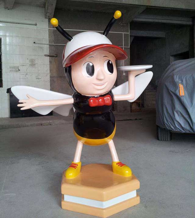 玻璃钢卡通蜜蜂雕塑