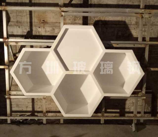 玻璃钢六边形造型雕塑 玻璃钢六边形造型雕塑